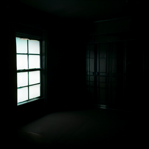 (Dark room:1.8), dimly lit, lingerie, curtains are closed, shadows, darkness,