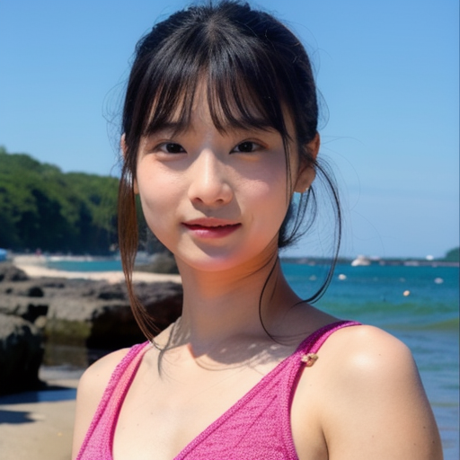 美女、下着姿、32K、海